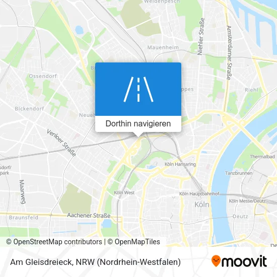 Am Gleisdreieck Karte