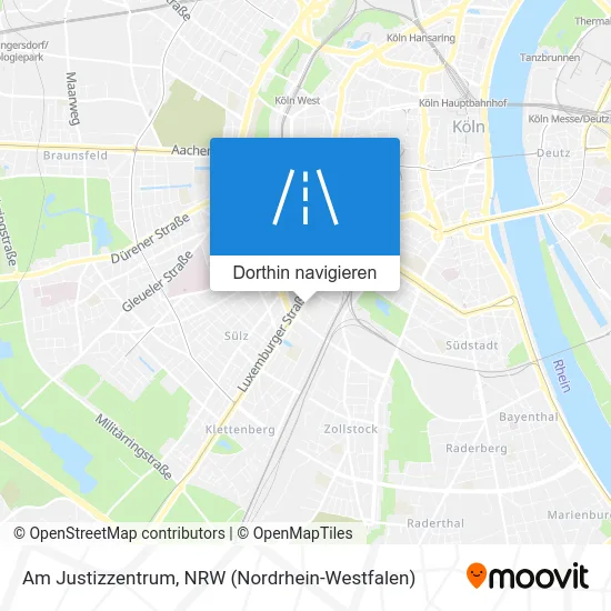 Am Justizzentrum Karte