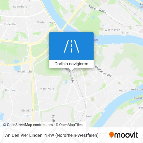 An Den Vier Linden Karte