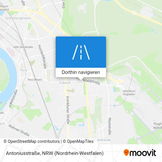 Antoniusstraße Karte