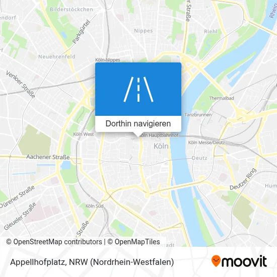 Appellhofplatz Karte