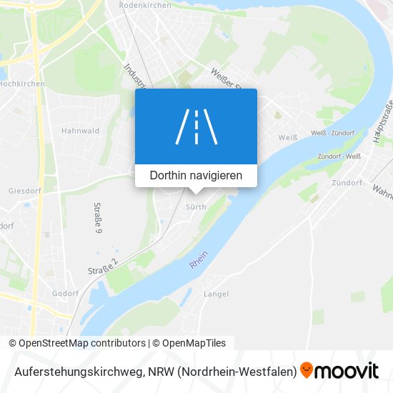 Auferstehungskirchweg Karte