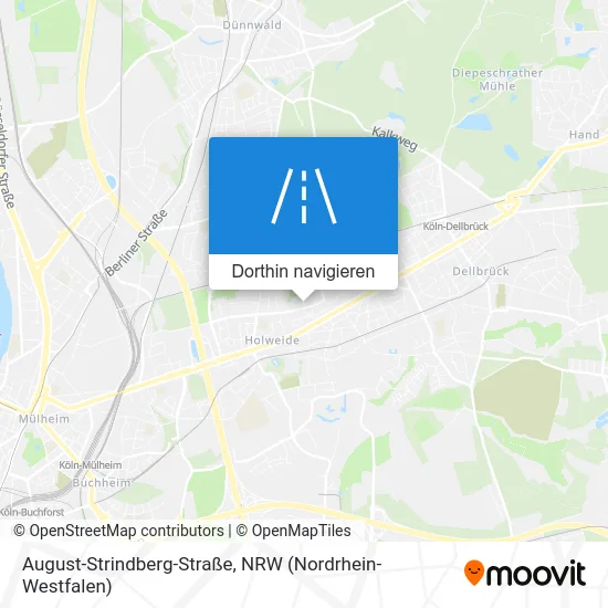 August-Strindberg-Straße Karte