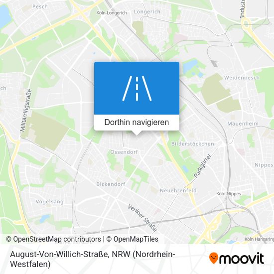 August-Von-Willich-Straße Karte