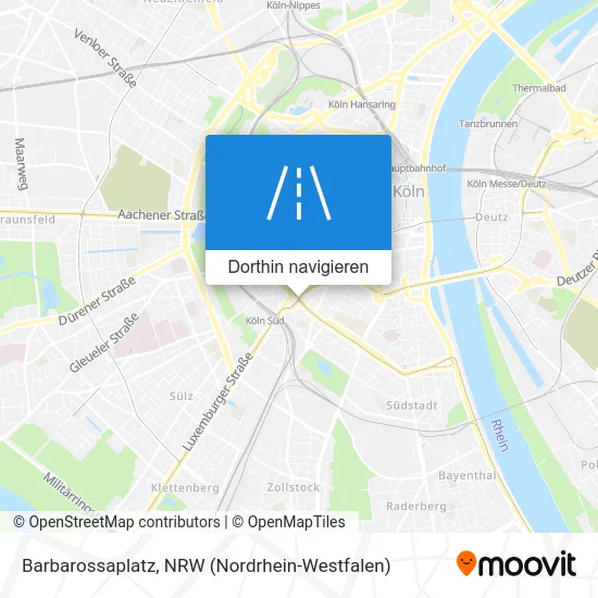 Barbarossaplatz Karte