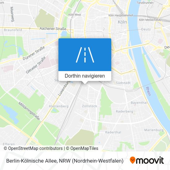 Berlin-Kölnische Allee Karte