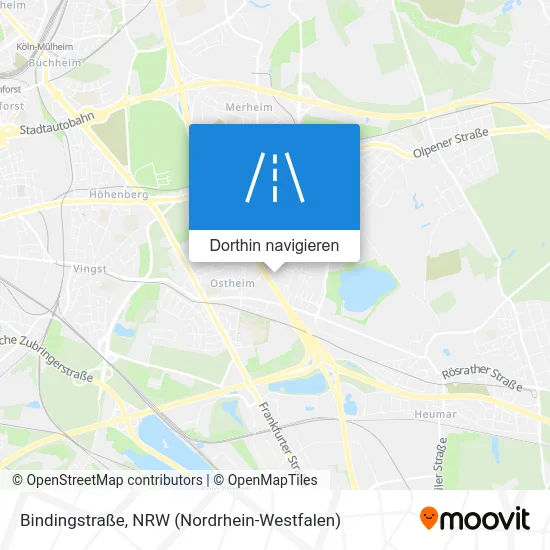 Bindingstraße Karte