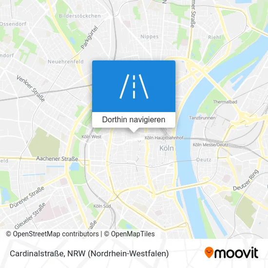 Cardinalstraße Karte