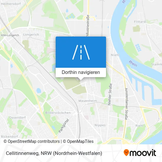 Cellitinnenweg Karte