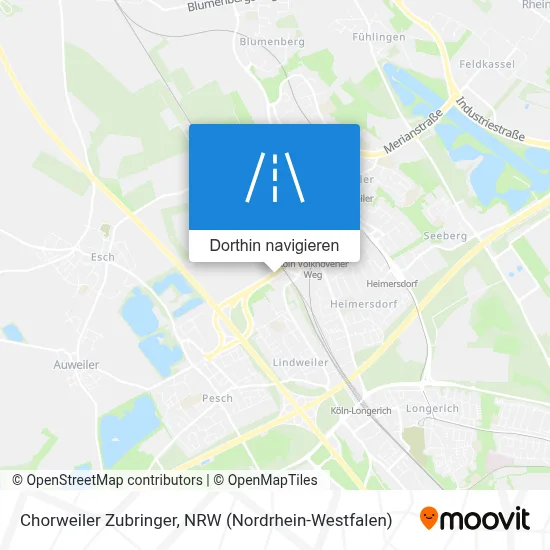 Chorweiler Zubringer Karte