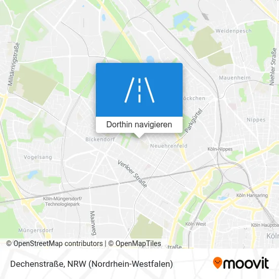 Dechenstraße Karte