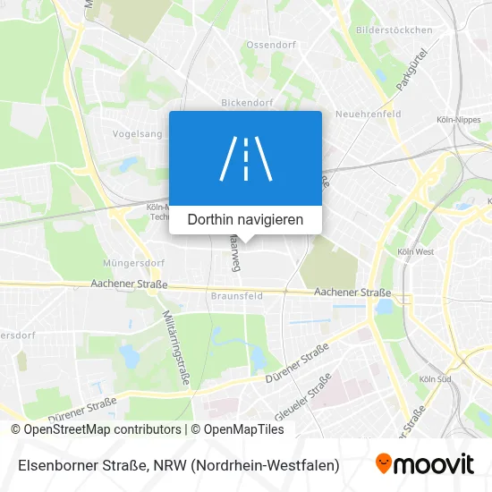 Elsenborner Straße Karte