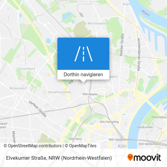 Elvekumer Straße Karte