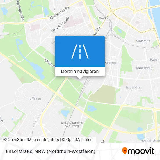 Ensorstraße Karte