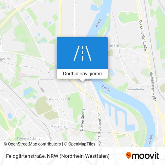 Feldgärtenstraße Karte