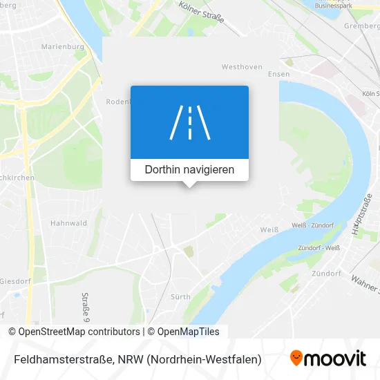 Feldhamsterstraße Karte