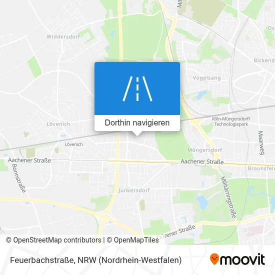 Feuerbachstraße Karte