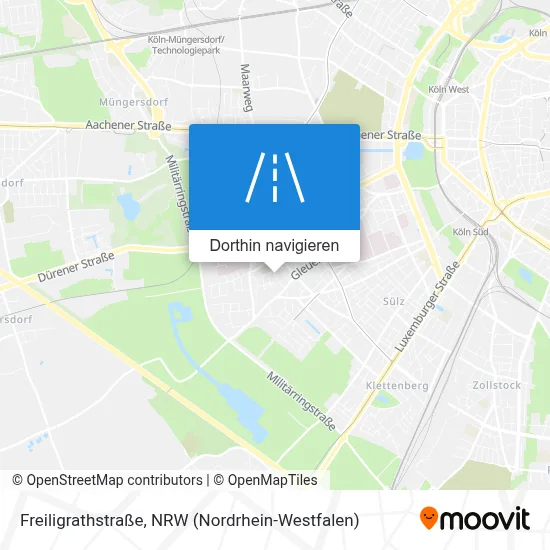 Freiligrathstraße Karte