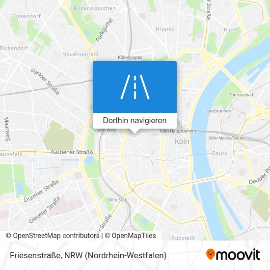 Friesenstraße Karte