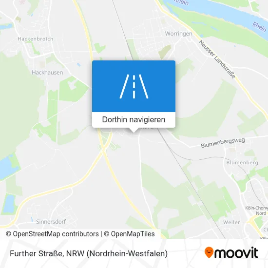 Further Straße Karte