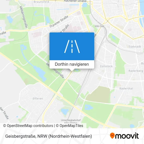 Geisbergstraße Karte