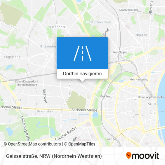 Geisselstraße Karte