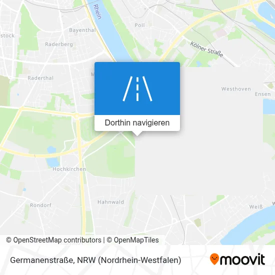 Germanenstraße Karte