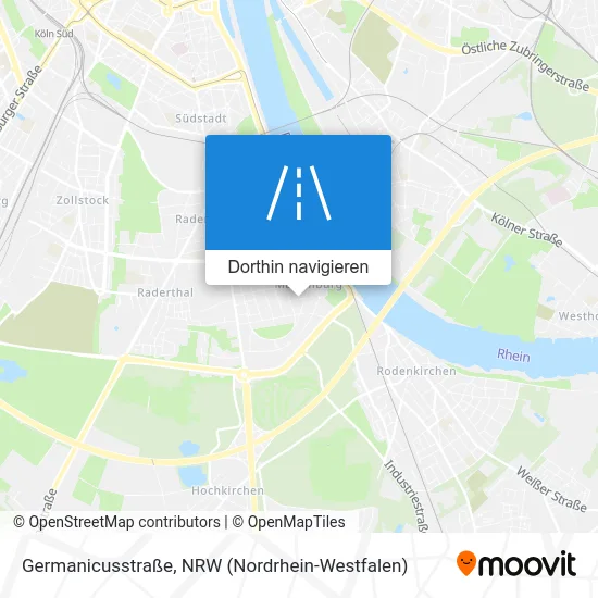 Germanicusstraße Karte