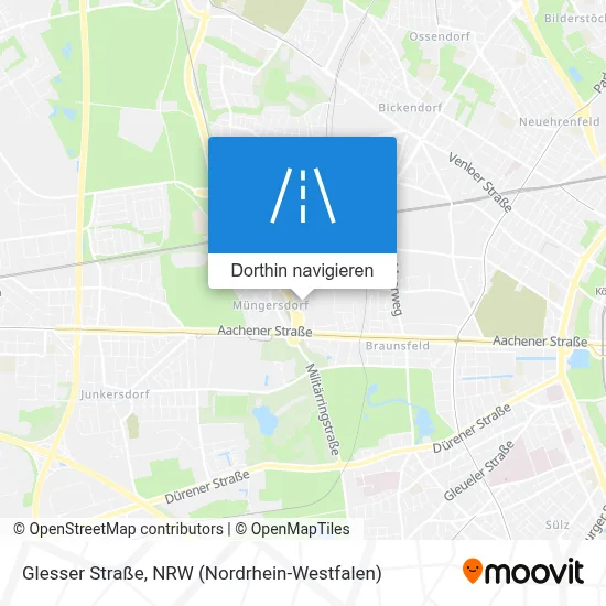 Glesser Straße Karte