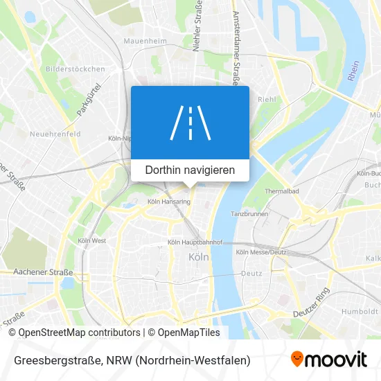 Greesbergstraße Karte