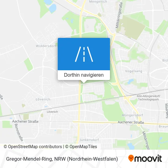 Gregor-Mendel-Ring Karte