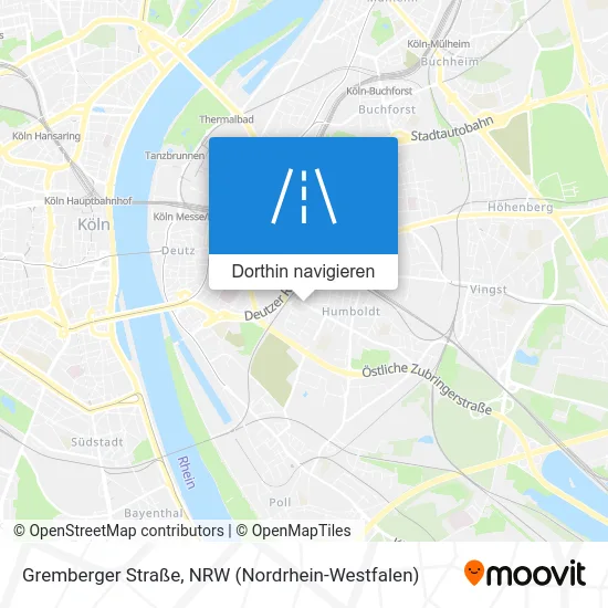 Gremberger Straße Karte