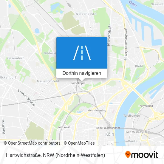 Hartwichstraße Karte