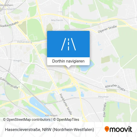 Hasencleverstraße Karte