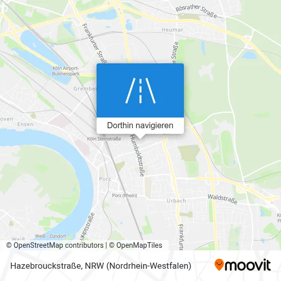 Hazebrouckstraße Karte