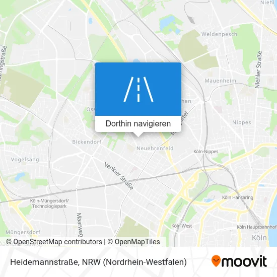 Heidemannstraße Karte