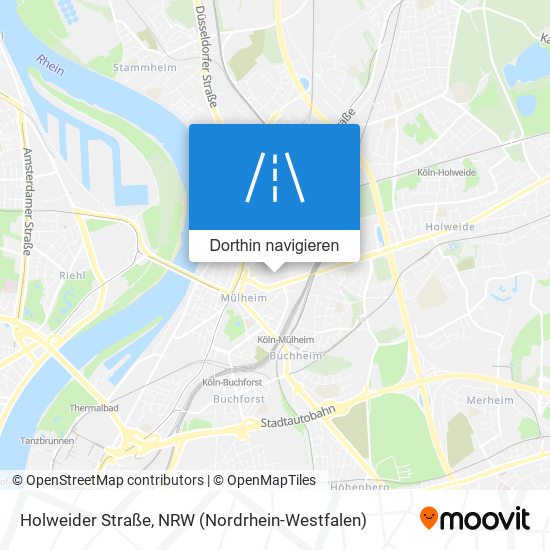 Holweider Straße Karte