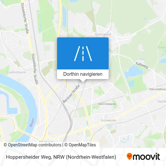 Hoppersheider Weg Karte