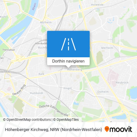 Höhenberger Kirchweg Karte