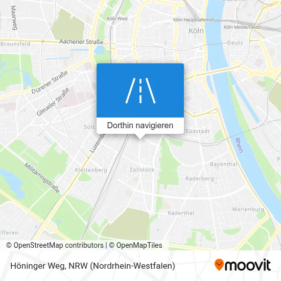 Höninger Weg Karte