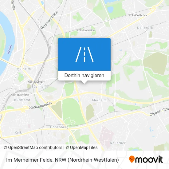 Im Merheimer Felde Karte