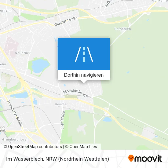 Im Wasserblech Karte