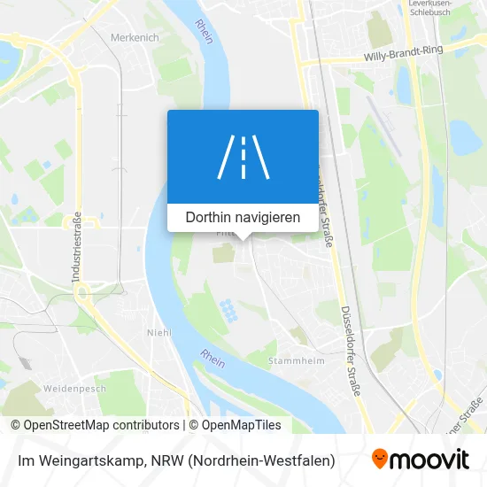 Im Weingartskamp Karte