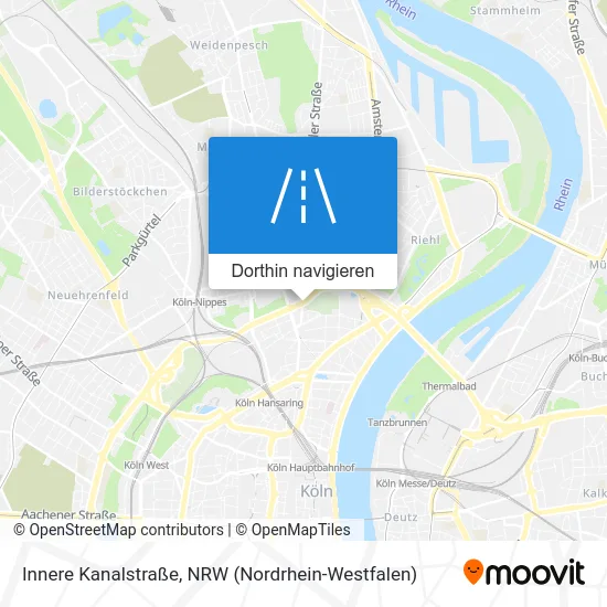 Innere Kanalstraße Karte