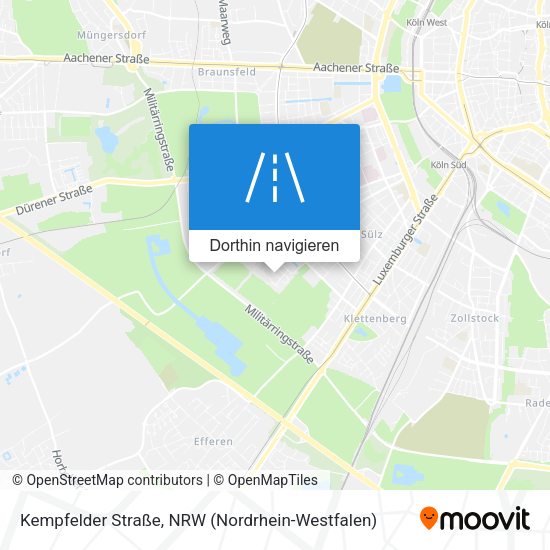 Kempfelder Straße Karte