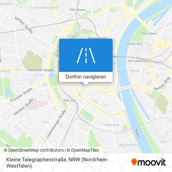 Kleine Telegraphenstraße Karte