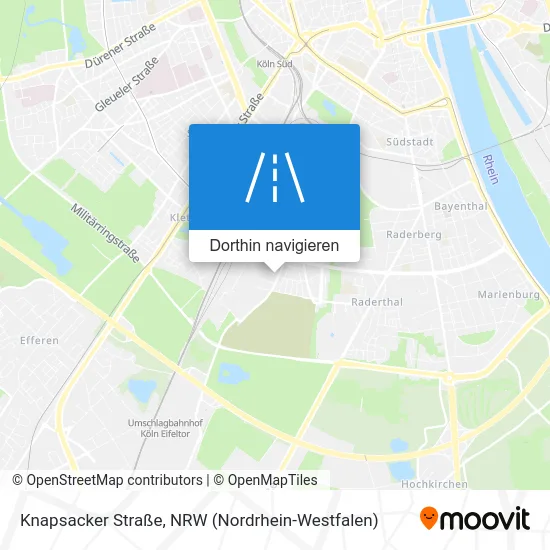 Knapsacker Straße Karte