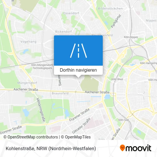 Kohlenstraße Karte