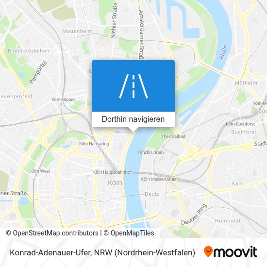 Konrad-Adenauer-Ufer Karte
