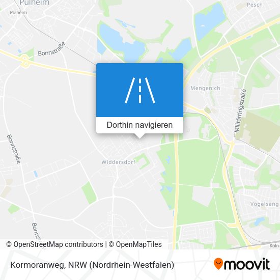 Kormoranweg Karte